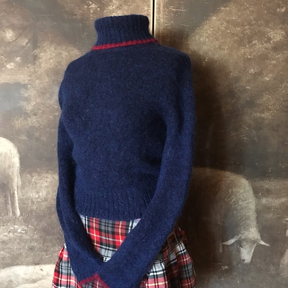 Victoria's Secret Navy and Red Turtleneck Sweater